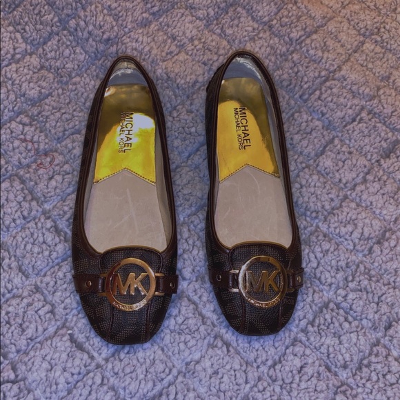MK Flats sz 5 1/2 Brown - Picture 1 of 2